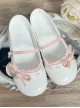 Little Sweet Tune Series Sweet Lolita Comfortable Bow Flat Heel Round Toe PU Mary Jane Shoes