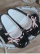 Little Sweet Tune Series Sweet Lolita Comfortable Bow Flat Heel Round Toe PU Mary Jane Shoes