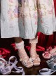 Sissi Series Sweet Lolita Elegant Satin Bowknot Ballet Style Ribbon Square Toe Mary Jane Shoes