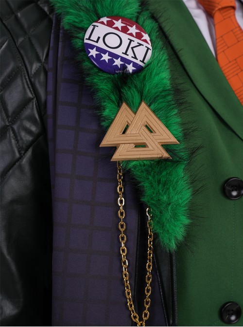 Marvel Rivals Halloween Cosplay Loki Laufeyson Presidential Attire Chaos Costume Set Without Shoes And Headdress
