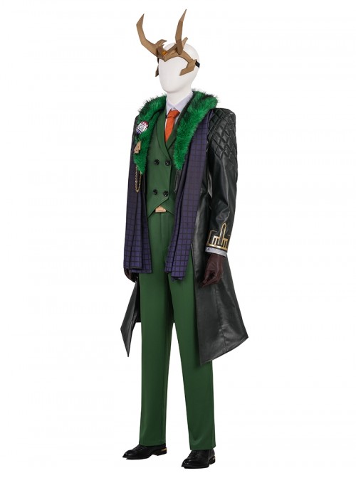 Marvel Rivals Halloween Cosplay Loki Laufeyson Presidential Attire Chaos Costume Set Without Shoes And Headdress