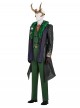Marvel Rivals Halloween Cosplay Loki Laufeyson Presidential Attire Chaos Costume Set Without Shoes And Headdress
