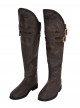 Game Devil May Cry 3 Halloween Cosplay Vergil Accessories Brown Boots