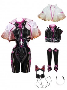 Naraka Bladepoint Halloween Cosplay Tessa 2674 Dark Night Raid Costume Set Without Shoes