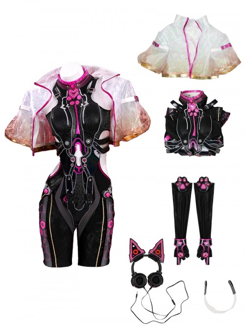 Naraka Bladepoint Halloween Cosplay Tessa 2674 Dark Night Raid Costume Set Without Shoes