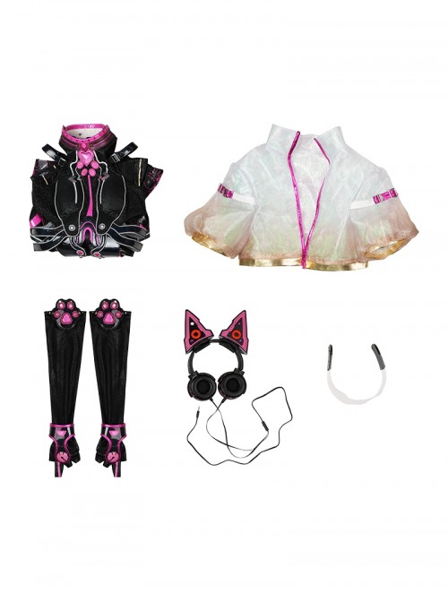 Naraka Bladepoint Halloween Cosplay Tessa 2674 Dark Night Raid Costume Set Without Shoes