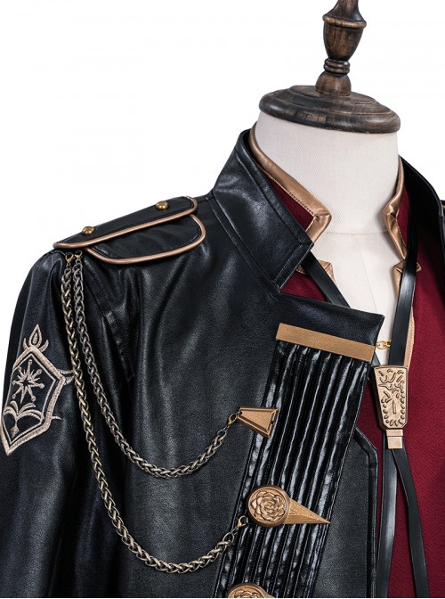 Game Final Fantasy XIV Halloween Cosplay Prince Noctis Lucis Caelum Costume Set Without Shoes