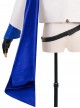 Final Fantasy XIV Halloween Cosplay Prince Dragon Knight Blue Cosplay Men's Costume Set