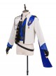 Final Fantasy XIV Halloween Cosplay Prince Dragon Knight Blue Cosplay Men's Costume Set
