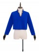 Final Fantasy XIV Halloween Cosplay Prince Dragon Knight Blue Cosplay Men's Costume Set