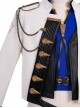 Final Fantasy XIV Halloween Cosplay Prince Dragon Knight Blue Cosplay Men's Costume Set