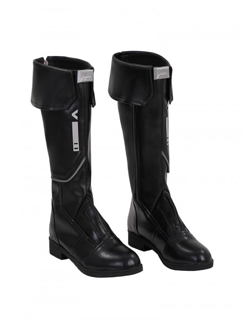 Games Valorant  Halloween Cosplay Sage Accessories Black Boots