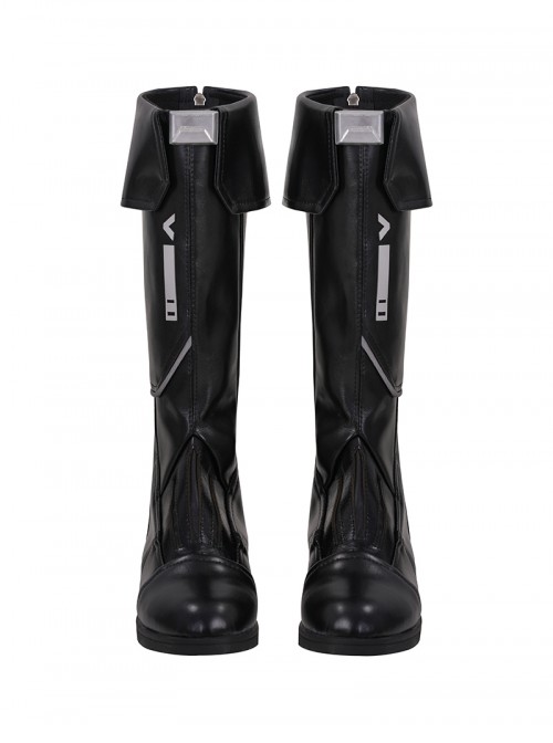 Games Valorant  Halloween Cosplay Sage Accessories Black Boots