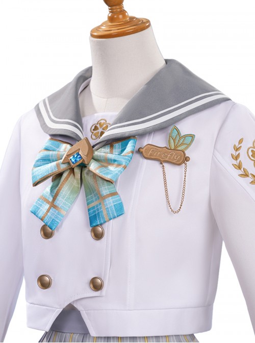 Game Honkai Star Rail Halloween Cosplay Firefly Spring Missive Costume Set Without Shoes