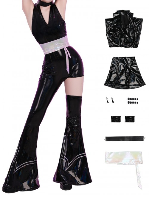 New Panty Stocking With Garterbelt Halloween Cosplay Polyurethane Costume Set