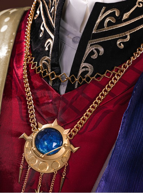 Game Identity V Halloween Cosplay Philippe Wax Artist Astrologer Costume Set