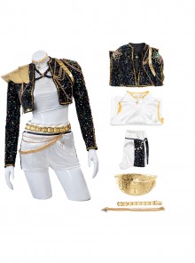 K-Pop Demon Hunters Halloween Cosplay Rumi Costume Set Without Shoes