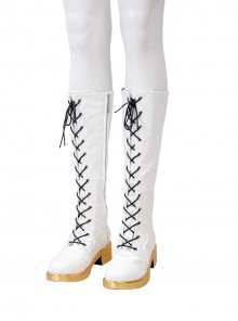 K-Pop Demon Hunters Halloween Cosplay Rumi Accessories White Boots