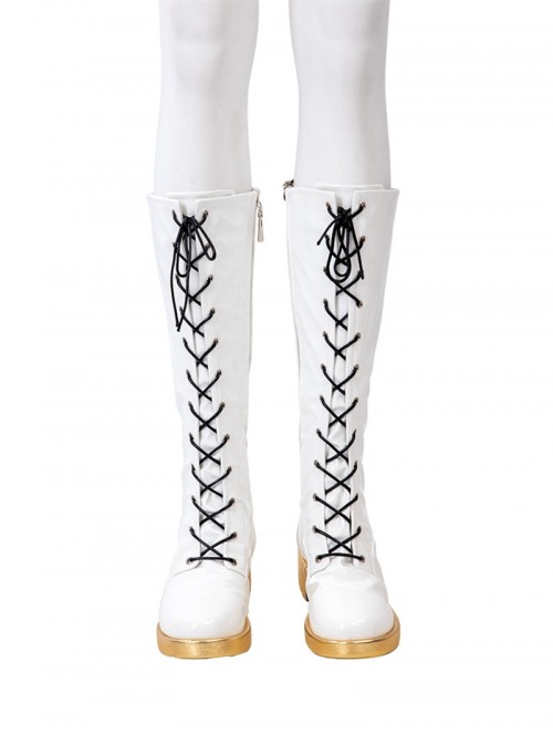 K-Pop Demon Hunters Halloween Cosplay Rumi Accessories White Boots