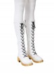 K-Pop Demon Hunters Halloween Cosplay Rumi Accessories White Boots