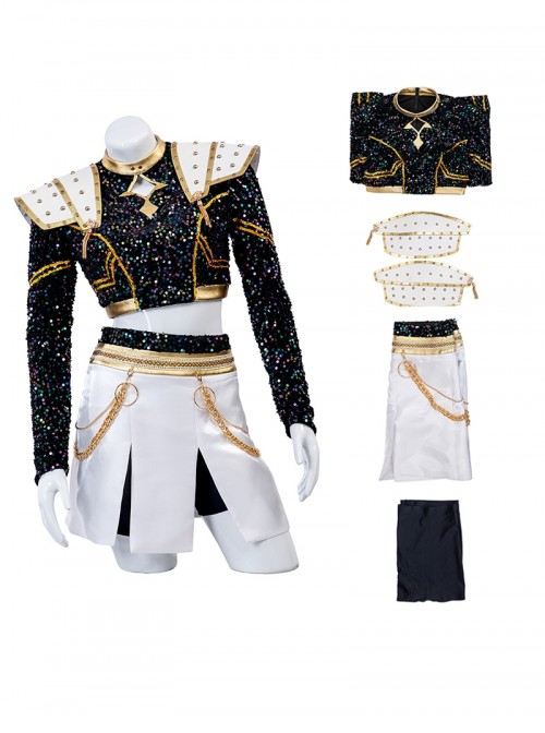 Animated Movie K-Pop Demon Hunters Halloween Cosplay Zoey Costume Set Without Shoes