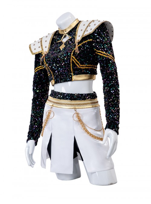 Animated Movie K-Pop Demon Hunters Halloween Cosplay Zoey Costume Set Without Shoes