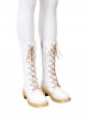 Animated Movie K-Pop Demon Hunters Halloween Cosplay Zoey Accessories White Boots