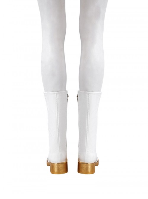 Animated Movie K-Pop Demon Hunters Halloween Cosplay Zoey Accessories White Boots