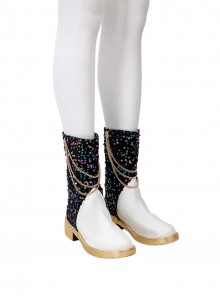 K-Pop Demon Hunters Halloween Cosplay Mira Accessories White Boots