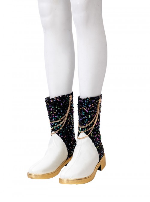 K-Pop Demon Hunters Halloween Cosplay Mira Accessories White Boots