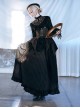 Mysterious Master Series Gothic Style Black Steampunk Embossed Patchwork Leather Corset Waistband