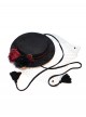 Mysterious Master Series Gothic Steampunk Imitation Rose Black Flat Top Soft Tulle Beret