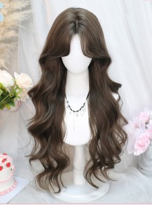 Daily Elegance Classic Lolita Full Head Big Waves Middle Parted Long Curly Wig