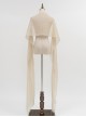 Sunset Glow Series Classic Lolita Daily Versatile Chiffon Thin Tulle Long Shawl