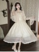 Sunset Glow Series Classic Lolita Apricot Elegant Halter Neck Sleeveless Long Dress