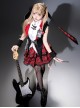 Rock Bunny Series Punk Lolita Sweet Cool Black Red Jacket Skirt Y2K Idol Set