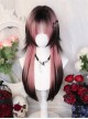 Rock Series Sweet Lolita Japanese Simulation Pink Black Jellyfish Head Long Wig