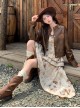 Autumn Winter Kawaii Fashion Brown Sweet Cool Steampunk Western Cowboy Style Leather Jacket