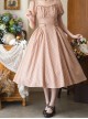 Sunny Forest Series Classic Lolita Daily Commute Fit Checked Short Puff Sleeve Dress