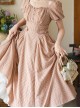 Sunny Forest Series Classic Lolita Daily Commute Fit Checked Short Puff Sleeve Dress