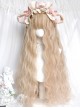 Milk Foam Series Sweet Lolita Creamy Beige Golden Fluffy Long Wool Curl Wig