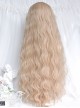 Milk Foam Series Sweet Lolita Creamy Beige Golden Fluffy Long Wool Curl Wig