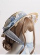 Summer Spring Classic Lolita Vintage Elegant Lady Lace Ribbon Flower Straw Flat Cap