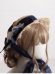 Summer Spring Classic Lolita Vintage Elegant Lady Lace Ribbon Flower Straw Flat Cap
