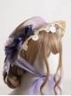 Summer Spring Classic Lolita Vintage Elegant Lady Lace Ribbon Flower Straw Flat Cap