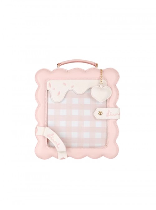 Small Cookies Series Kawaii Fashion Sweet Cute Japanese Square Transparent Layered Itabag Bag Crossbody Backpack