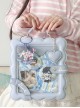 Small Cookies Series Kawaii Fashion Sweet Cute Japanese Square Transparent Layered Itabag Bag Crossbody Backpack