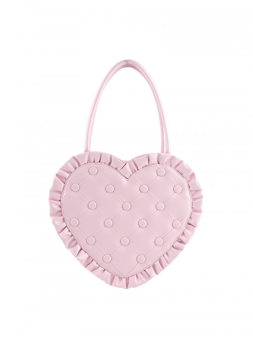 Love Pillow Series Sweet Lolita Luxurious Japanese Pleated Dot Single Shoulder Bag