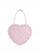 Love Pillow Series Sweet Lolita Luxurious Japanese Pleated Dot Single Shoulder Bag