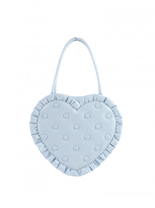 Love Pillow Series Sweet Lolita Luxurious Japanese Pleated Dot Single Shoulder Bag